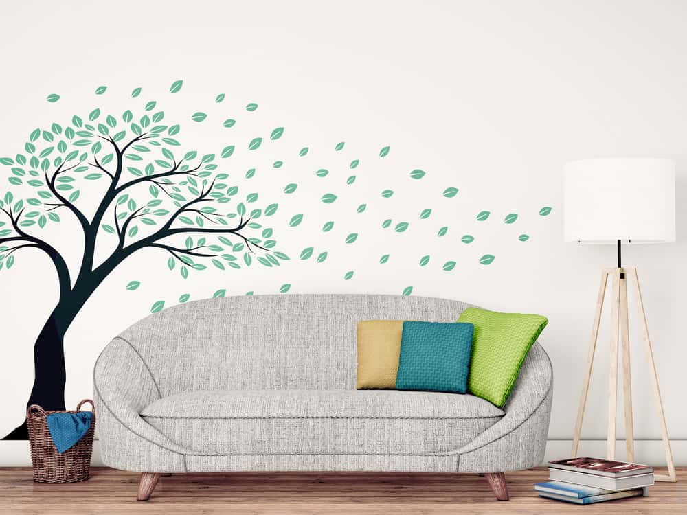 Wall Decals For Home Tree/Letter Acrylic Decorative Self Adhesive Best   Wall stickers home decor, Wall stickers living room, Wall paint designs