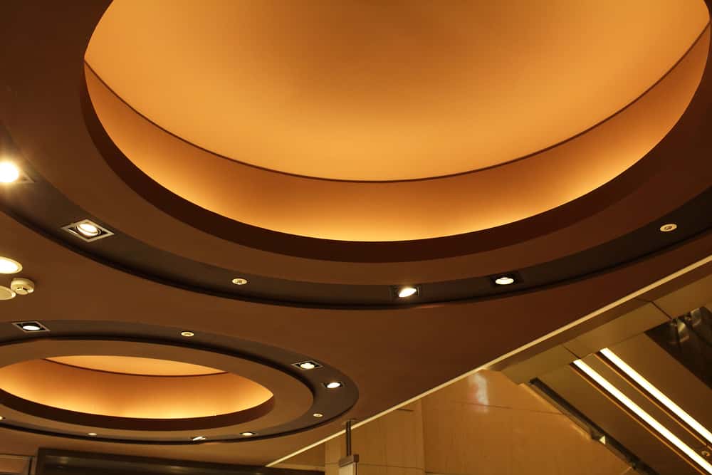 coffered ceilings in a circular design