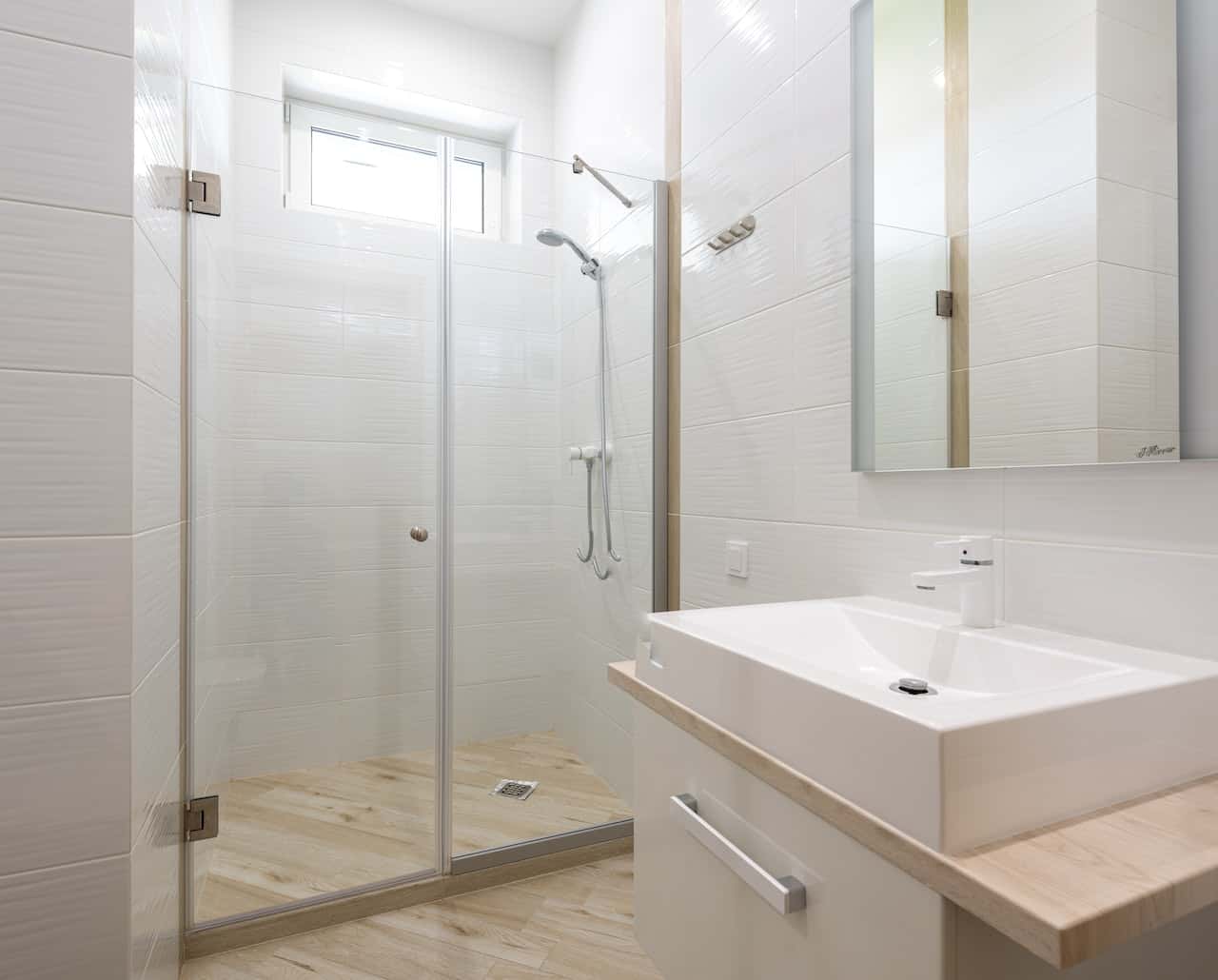 frosted glass design idea for bathroom