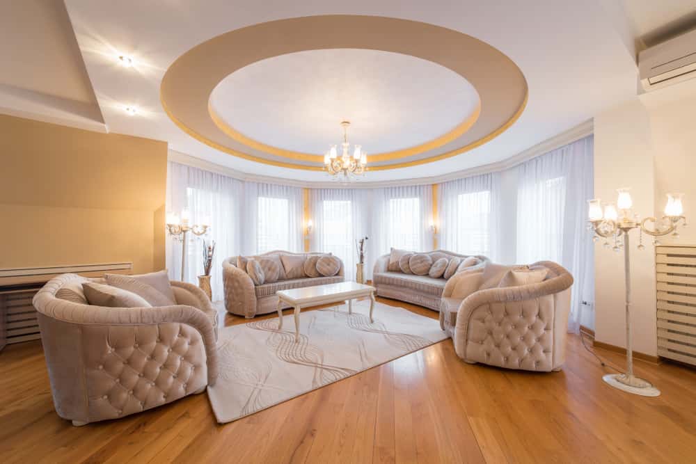 round tray ceilings for chandeliers