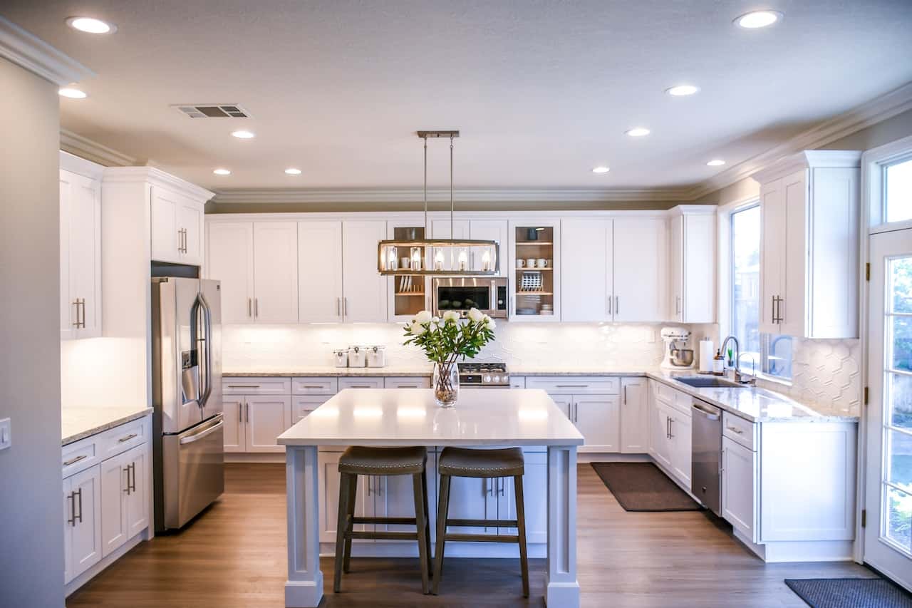 white 3d kitchen designs