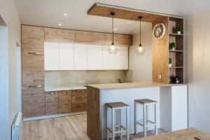flawless white straight modular kitchen