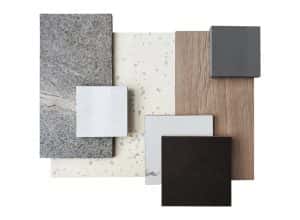 Top View Interior Material Samples Contains
