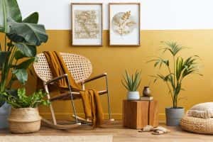 stylish composition living room interior design