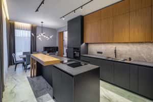 modern interior kitchen luxury private house