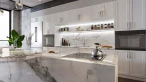 Interior Design Concept Modern White Kitchen