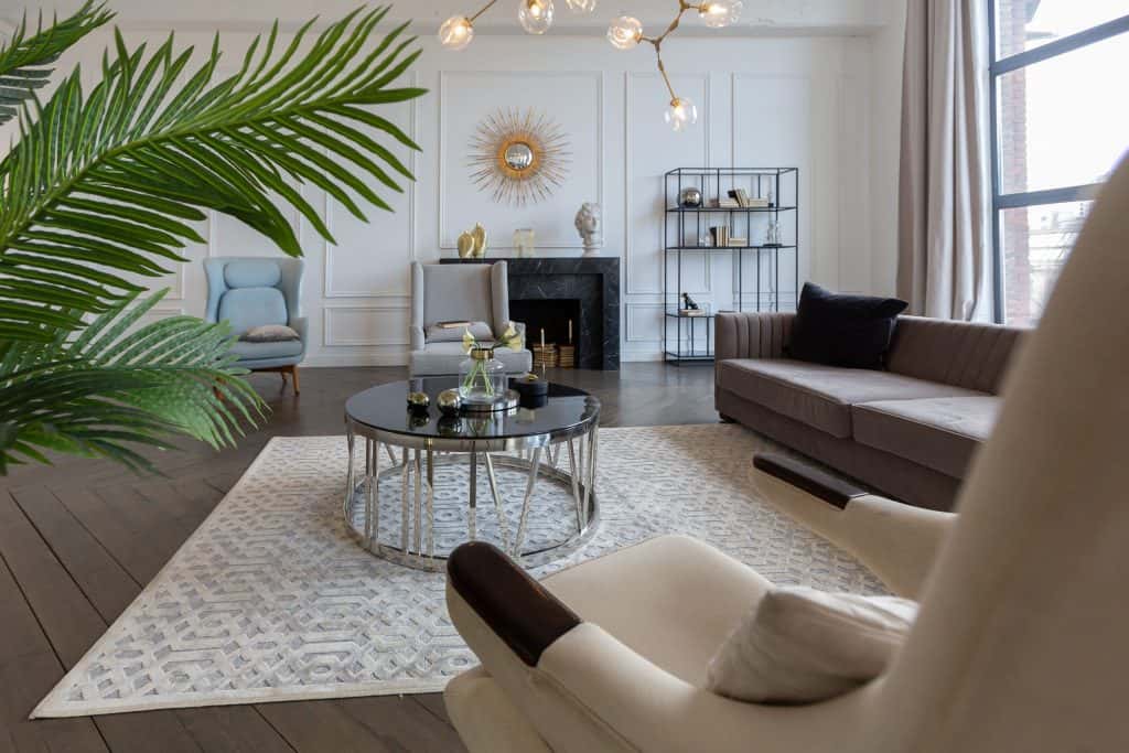 modern luxury stylish apartment interior 