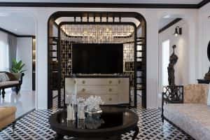 bright elegant luxurious royal living room