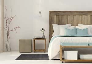 3d illustration interior bedroom minimalist style